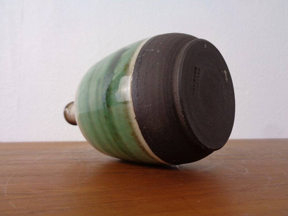 Small Danish ceramic vase from Hyllested, 1960s