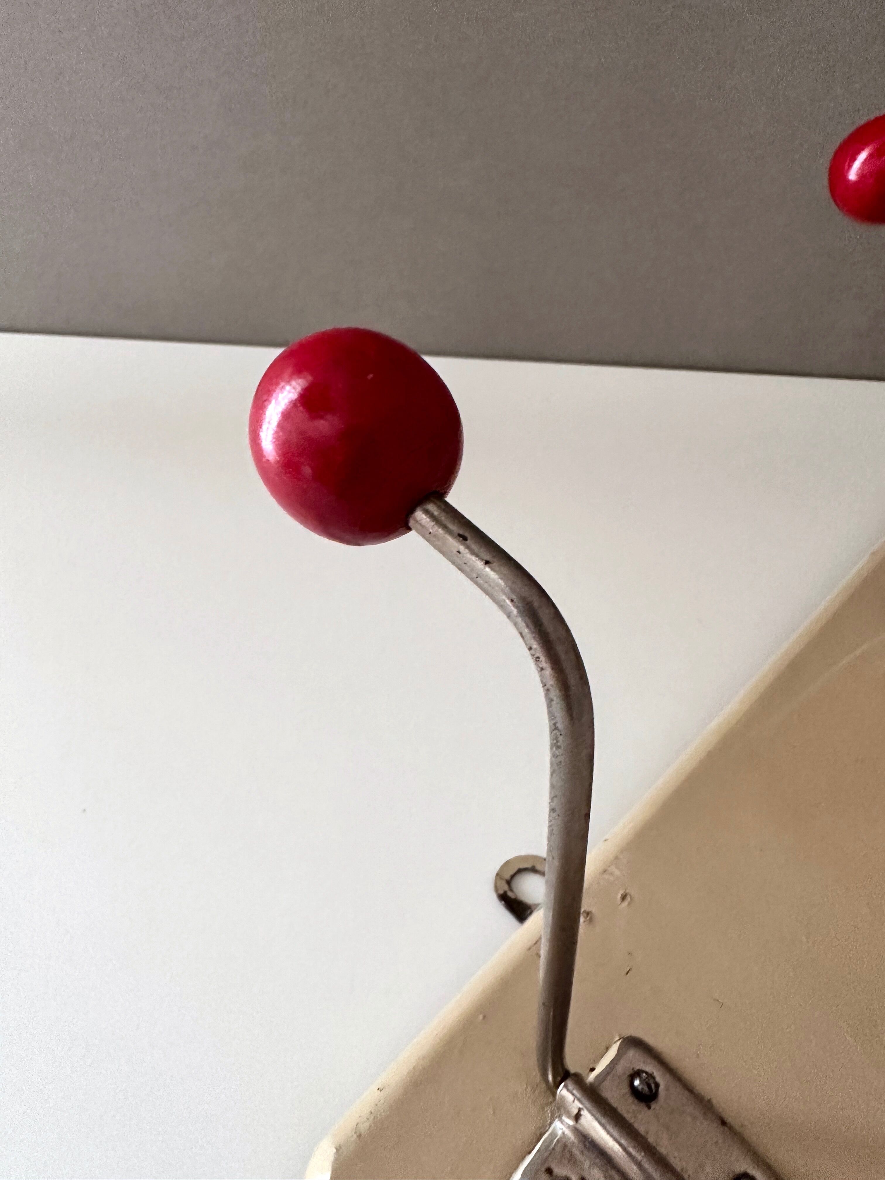 Vintage coat rack, coat hooks, wardrobe, 60's interior