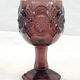 Advertising glass AVON purple decor in vintage relief