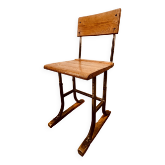 Chaise d'atelier ajustable années 50/60