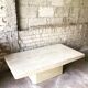 Italian travertine coffee table