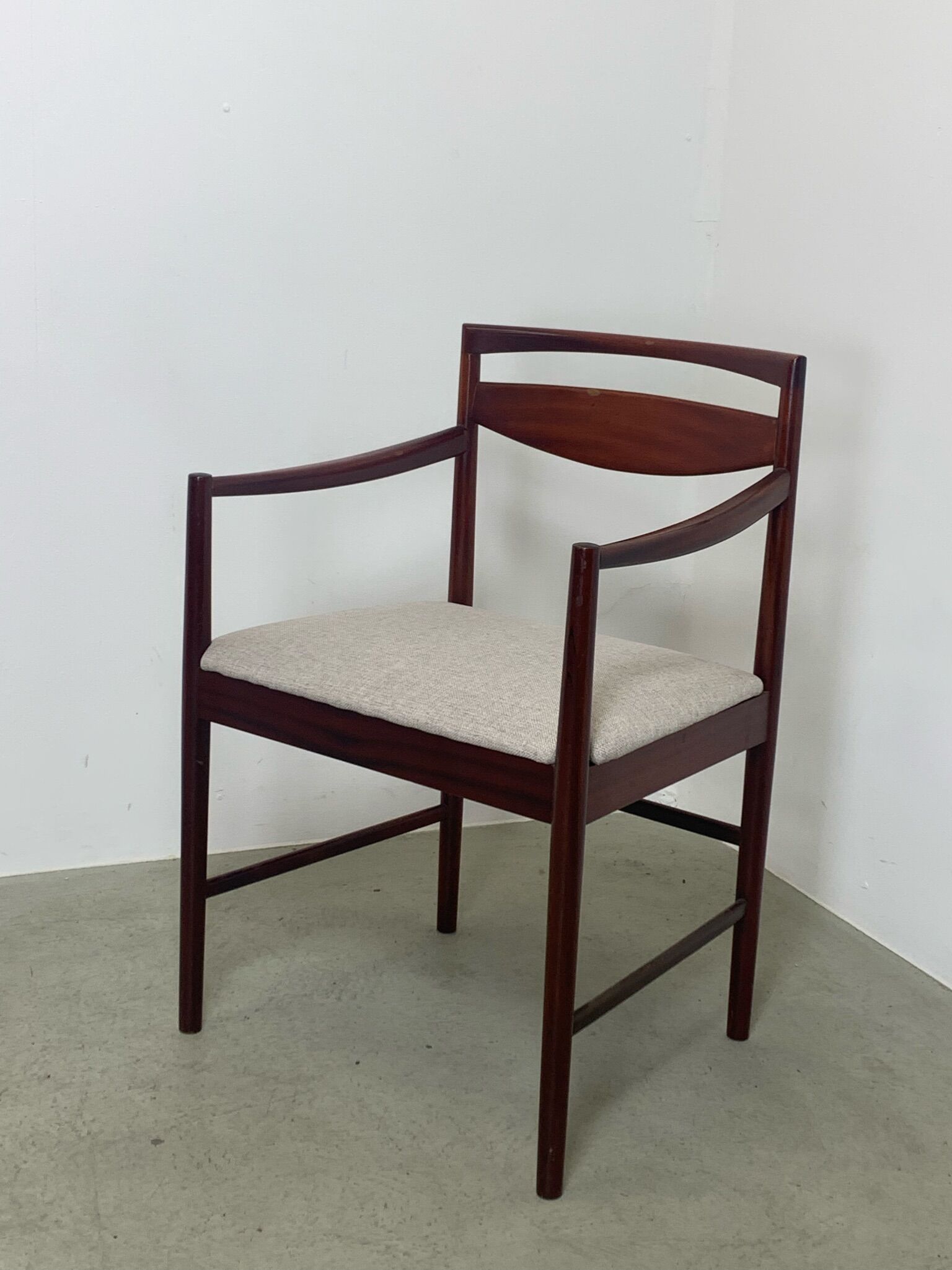 Mahogany Arm Chair by Tom Robertson 1960s