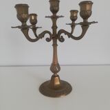 Vintage brass chandelier 5-burner