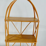 Vintage rattan shelf