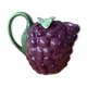 Pichet barbotine raisin