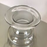 Antique engraved glass carafe