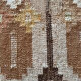 Scandinavian hand woven rolakan rug by Ingegerd Silow, Sweden