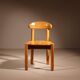 Six Dining Chairs in Pine Wood | Italy 1980s