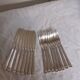 8 silver metal fish cutlery