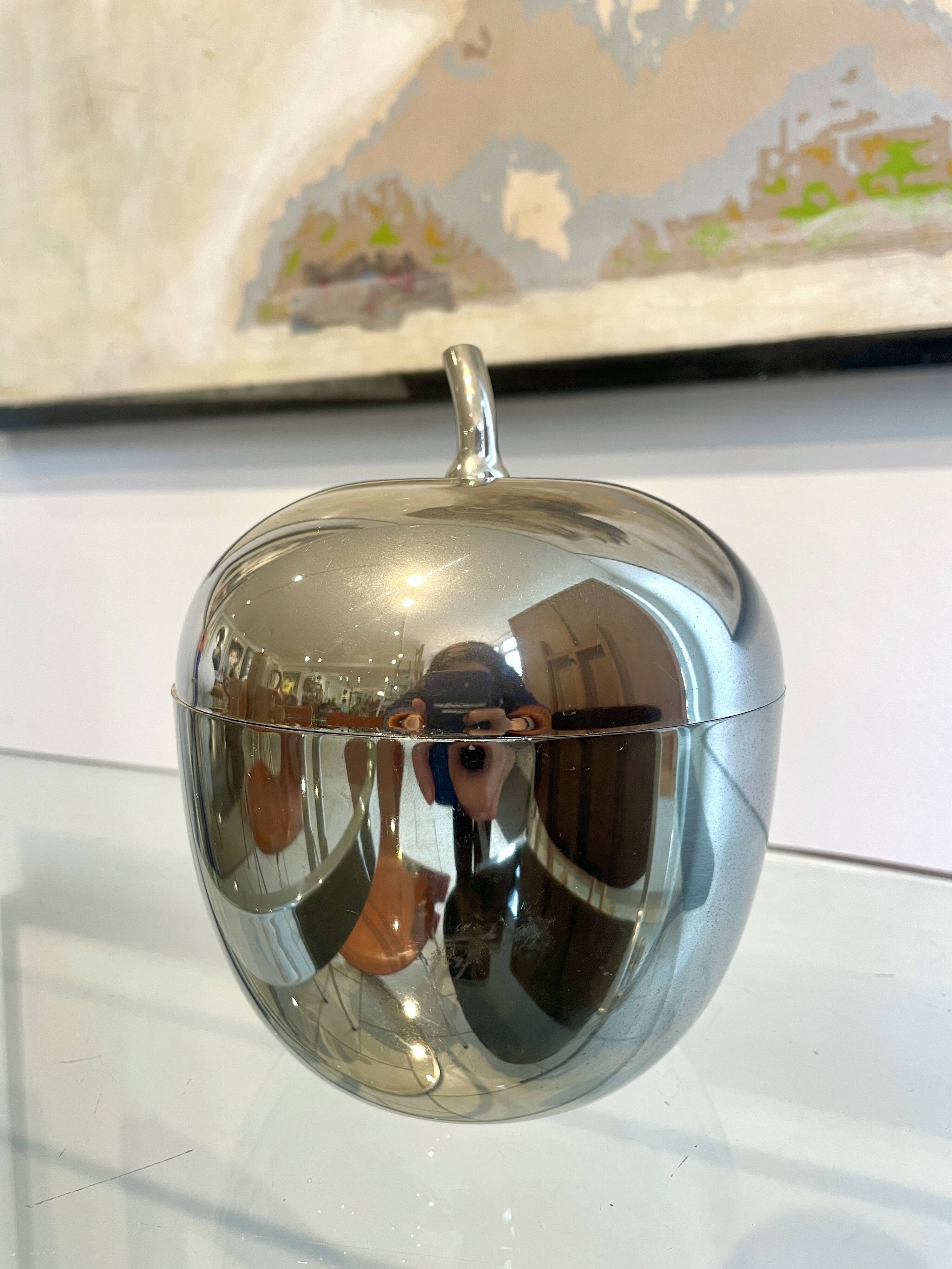 Silver metal ice cube