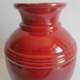 Old vintage numbered art deco red vase