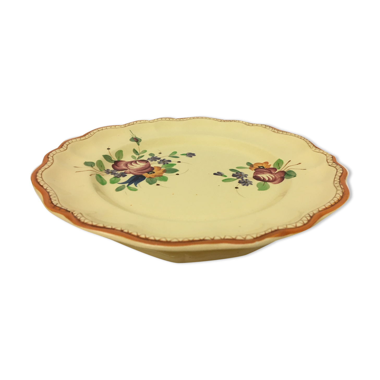 Compotier Bas Faïencerie "Longchamp – France"