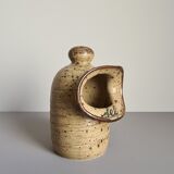 Pyrite stoneware pot