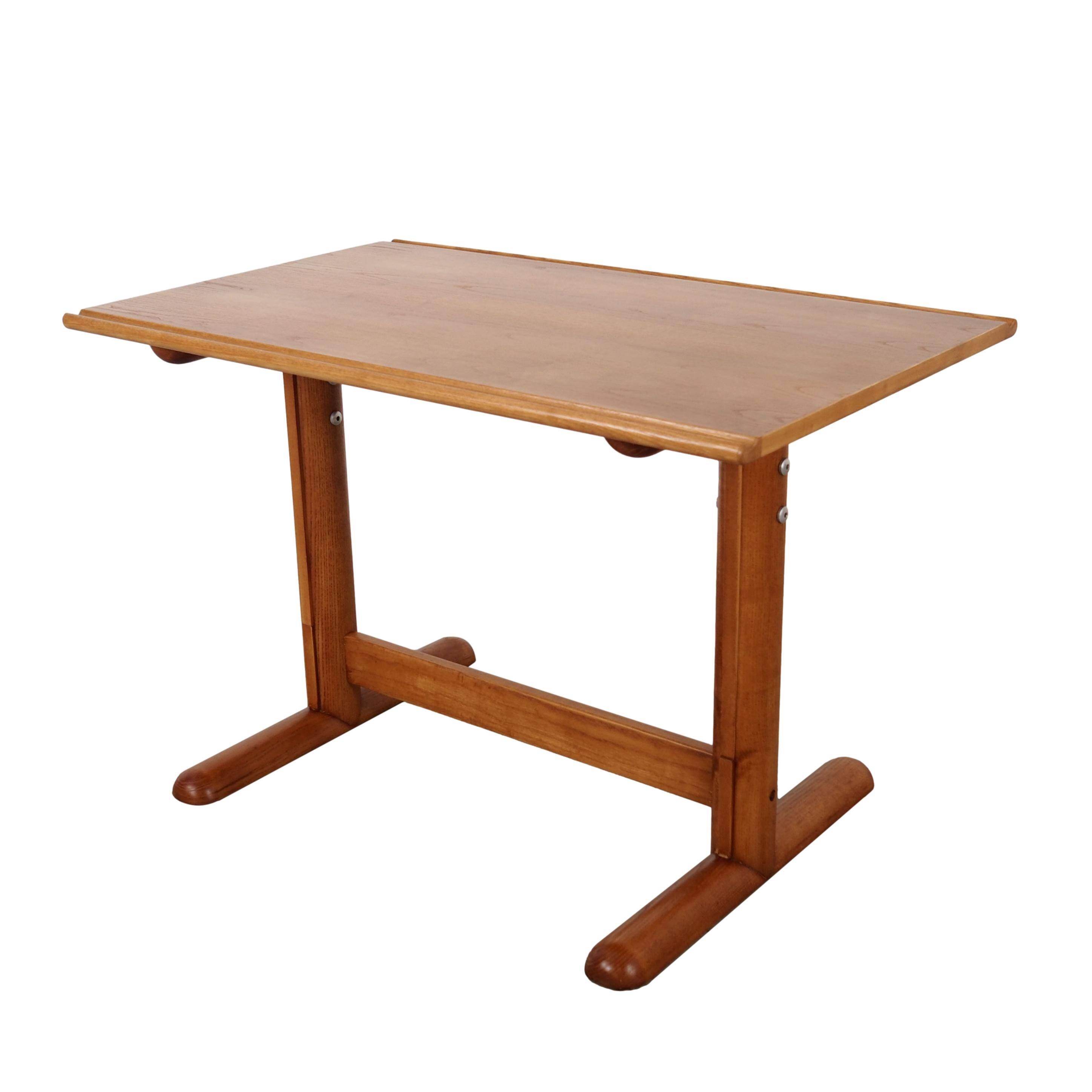 Desk with an adjustable top, Italian design, 1970s, made in Italy