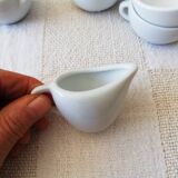 Lot dînette porcelaine blanche 22 pièces
