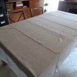 Oilcloth 260 x 150 white flower patterns