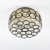Mid-Century Glass Wall Light or Ceiling Light from Limburg, Germany, 1960s