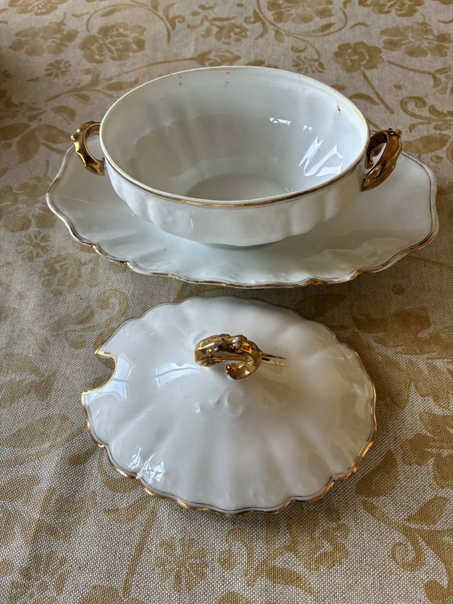 Service ancien de table en porcelaine de Limoges