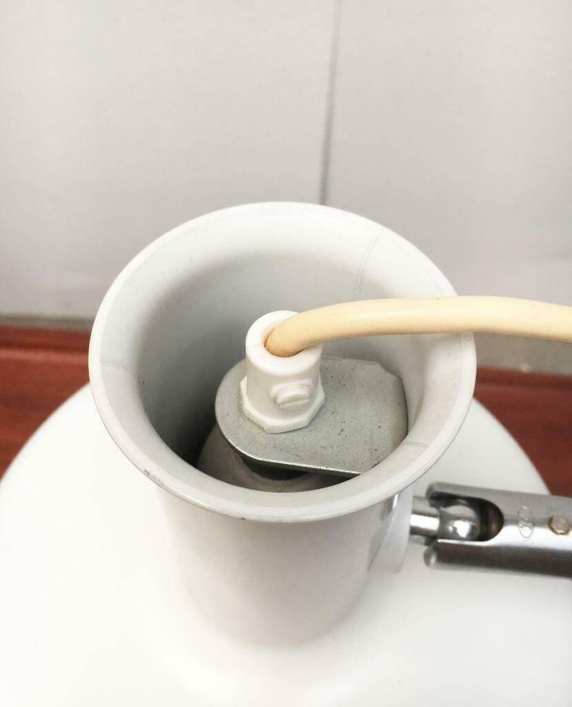 Optima table lamp from the Danish space age mid-century by Hans Due for Fog & Mørup, 1970s.