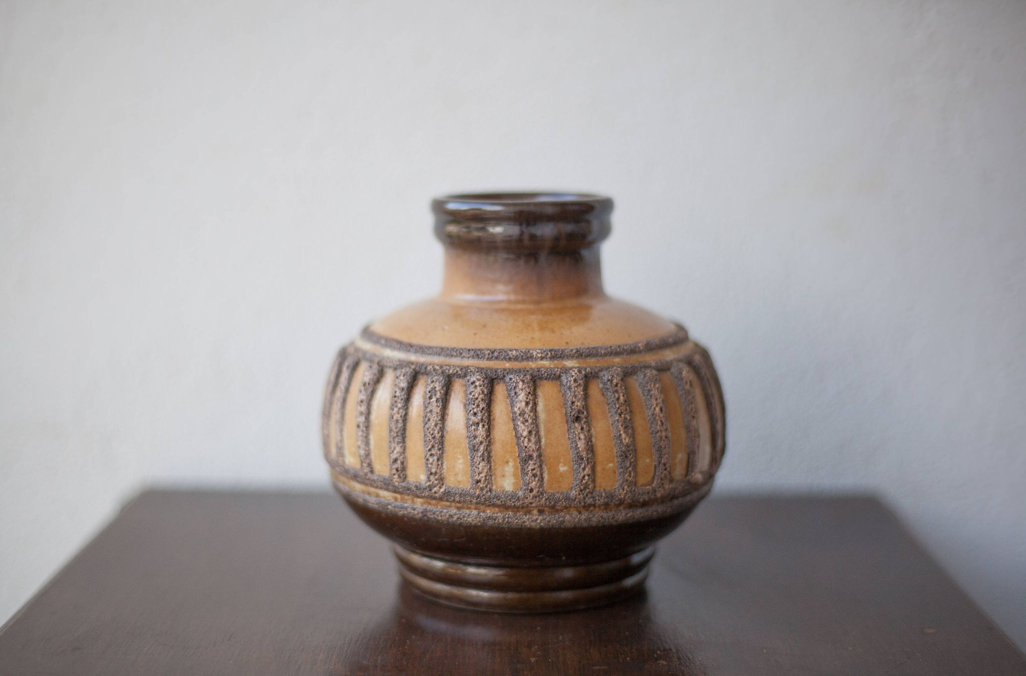 Strehla 1421 ceramic vase, vintage vase, fat lava vase, collection, interior decoration, 60's