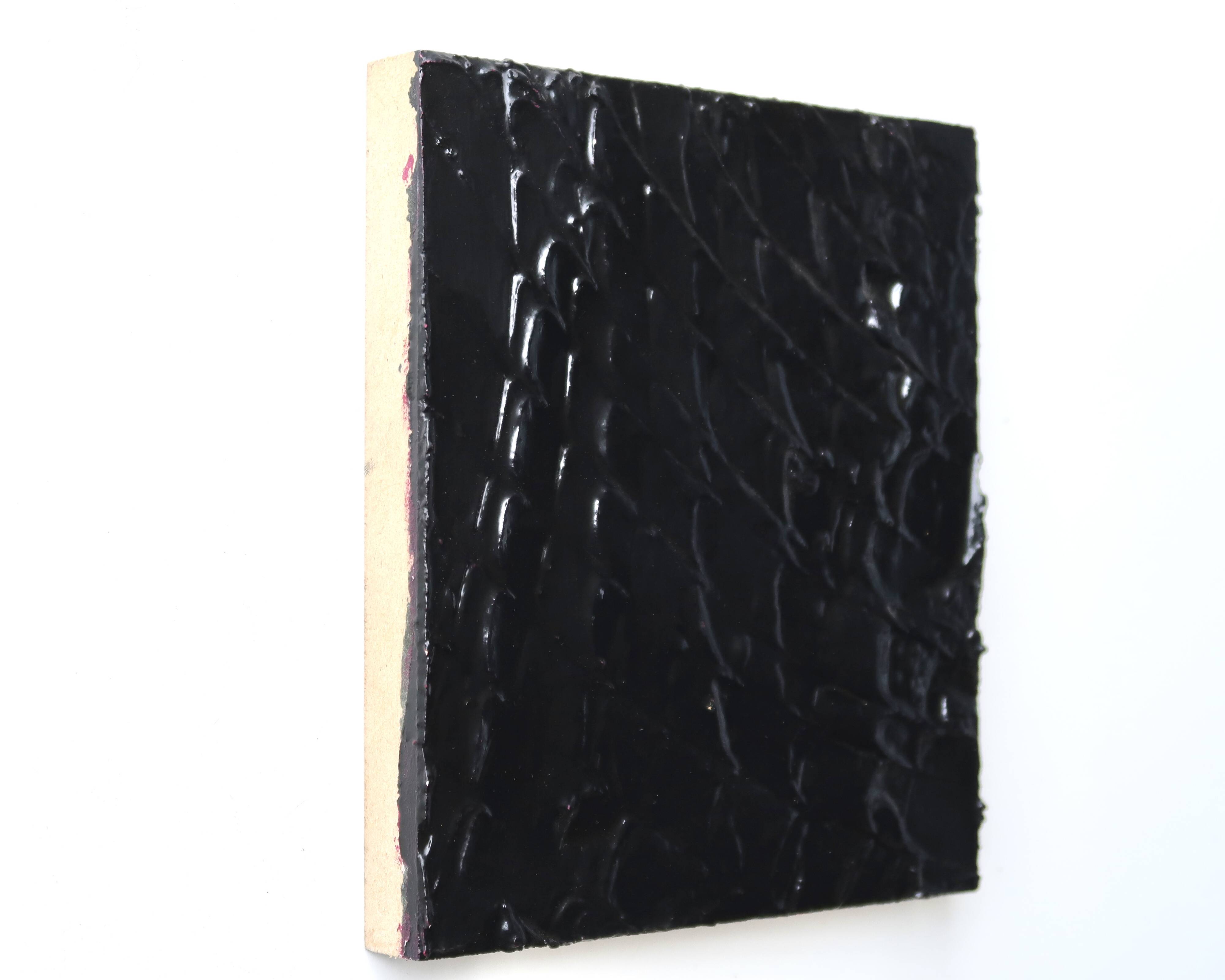 Painting, textured black painting by Vincent Dufresne, 2013