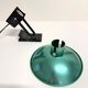 "LITA" Metal Wall Lamp Clamp Lamp with Green Reflector Vintage 70's