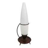 Lampe de table opaline du milieu du siècle par Philips, années 1960