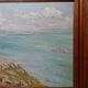 Grand paysage marine falaises huile sur panneau encadré Paul RUBEN (1882-1955)