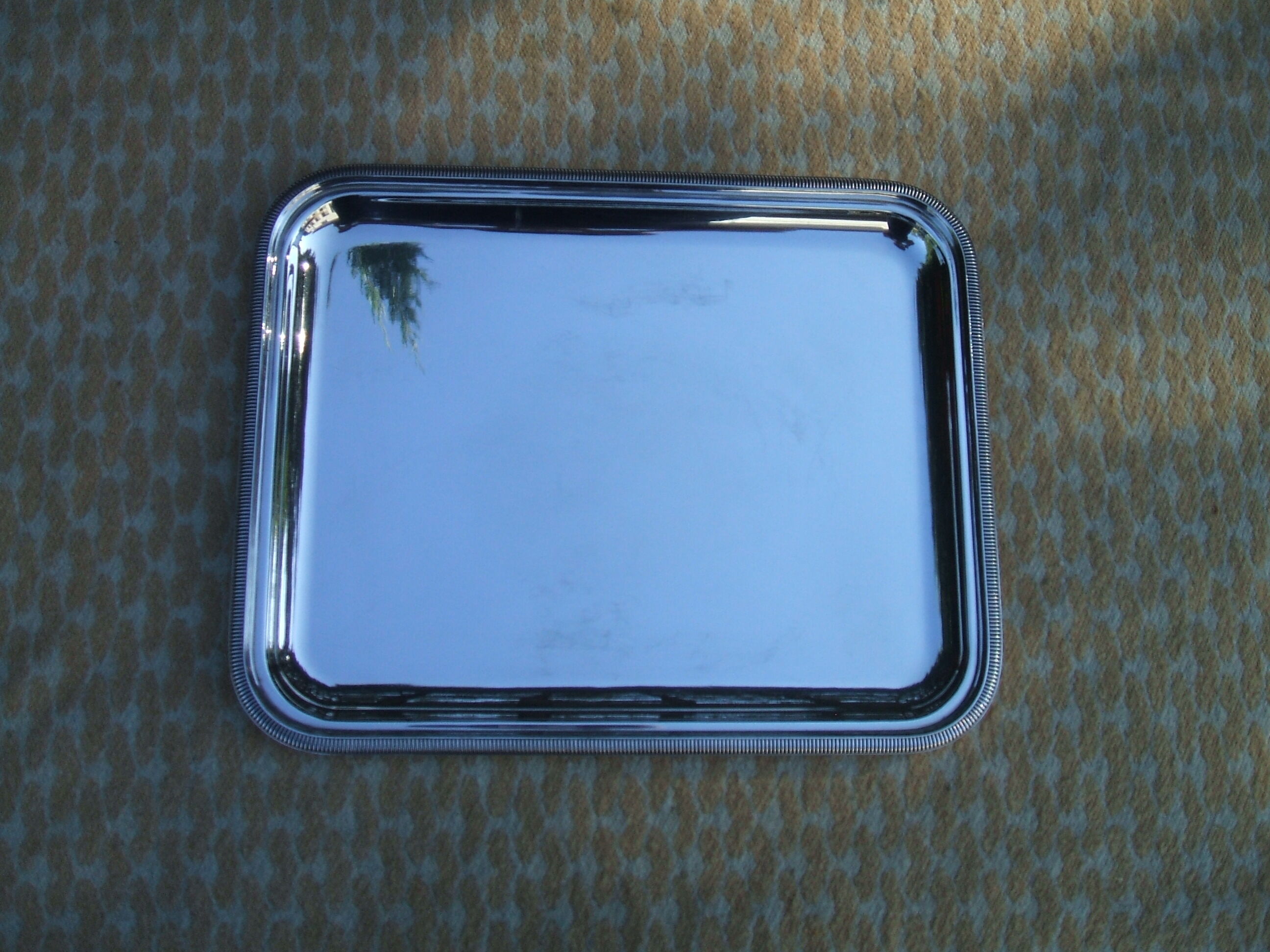 Christofle silver metal tray