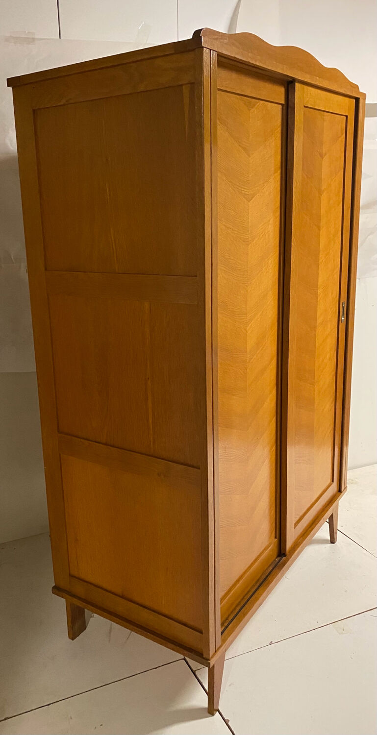 Vintage wardrobe with compass feet