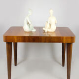 Walnut folding dining table by Jindrich Halabala for UP Zavody, 1940s