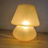 Frosted glass mushroom lamp