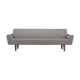 Reupholstered Danish Grey Vintage Sofa, 1960s