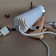 White clamp spotlight Targetti Sankey 1970s
