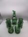 Carafe and 6 vintage Empoli glasses - 1960s