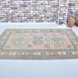 Oushak floral rug sku 3543
