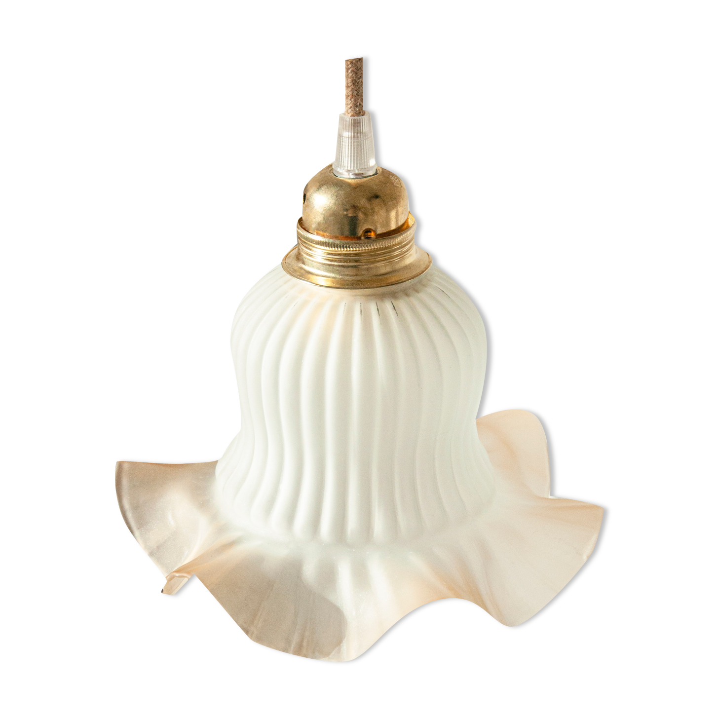 Suspension ou baladeuse tulipe vintage
