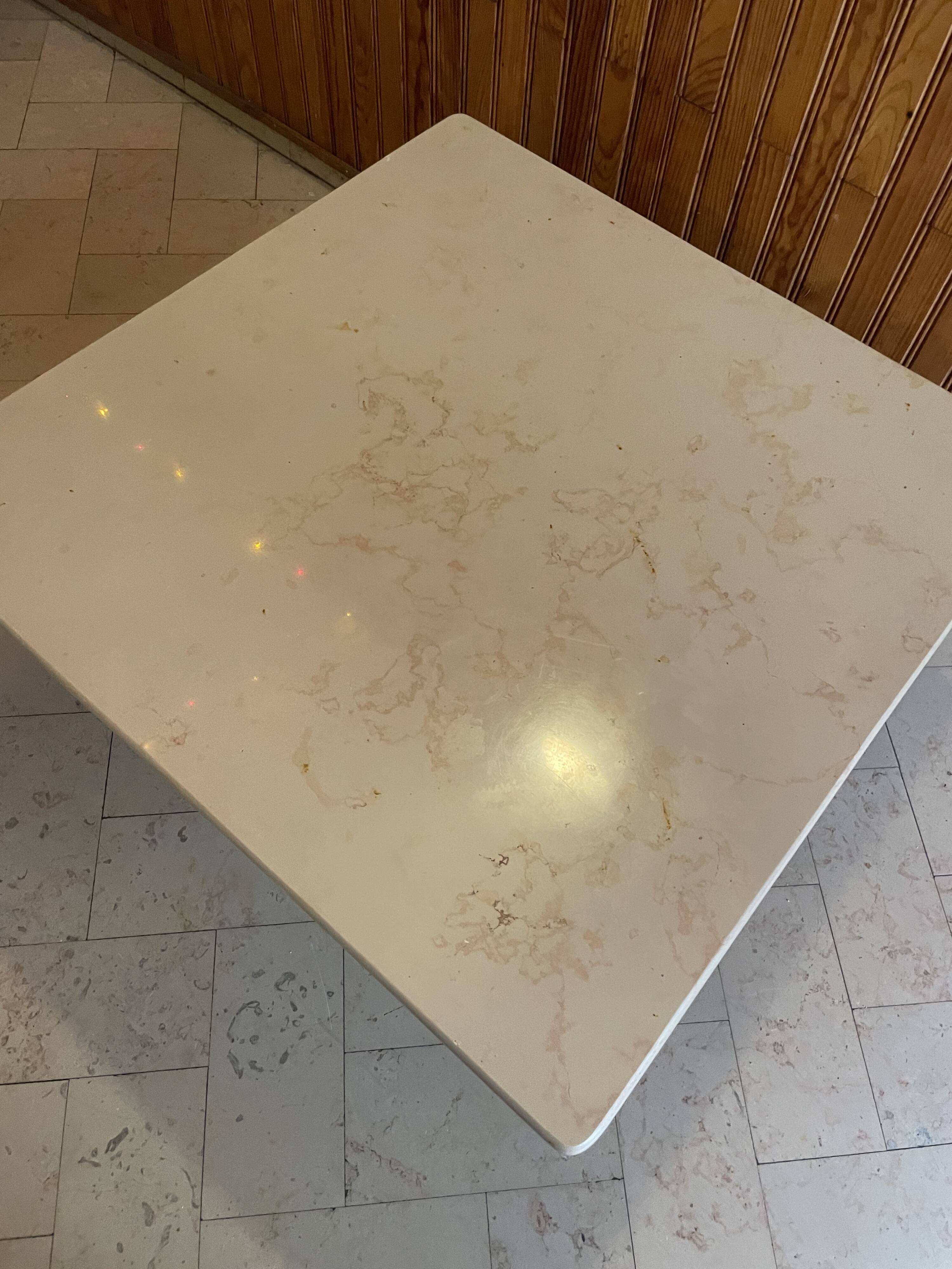 Travertine coffee table 1980