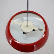 Mid-century red chandelier, Napako, 1970