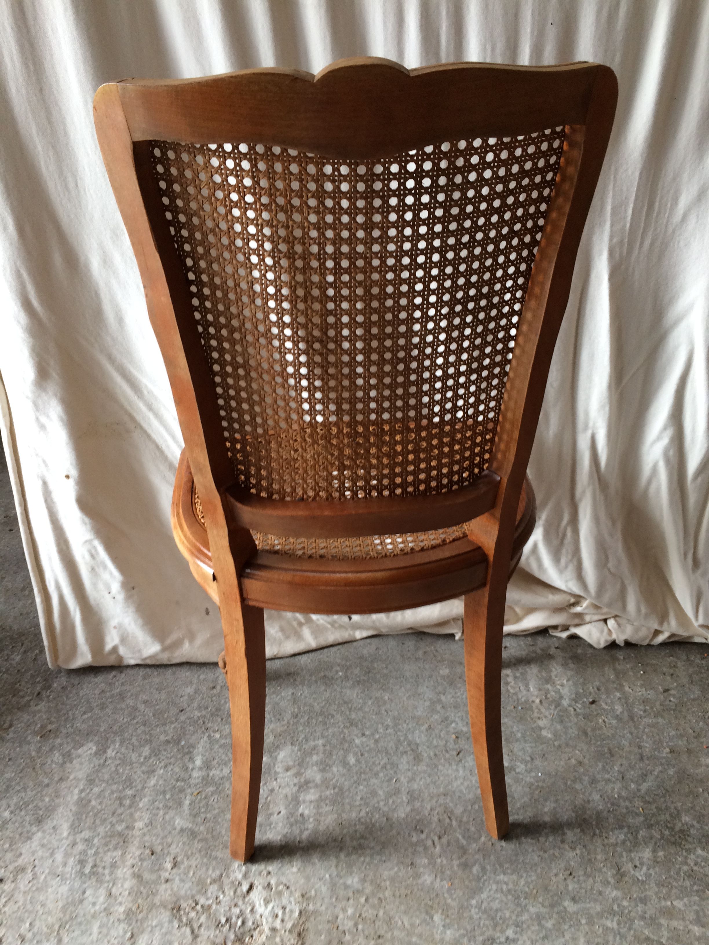 Series of 8 Chairs Style LOUIS XV Wood - Assise - Vintage Cannés File