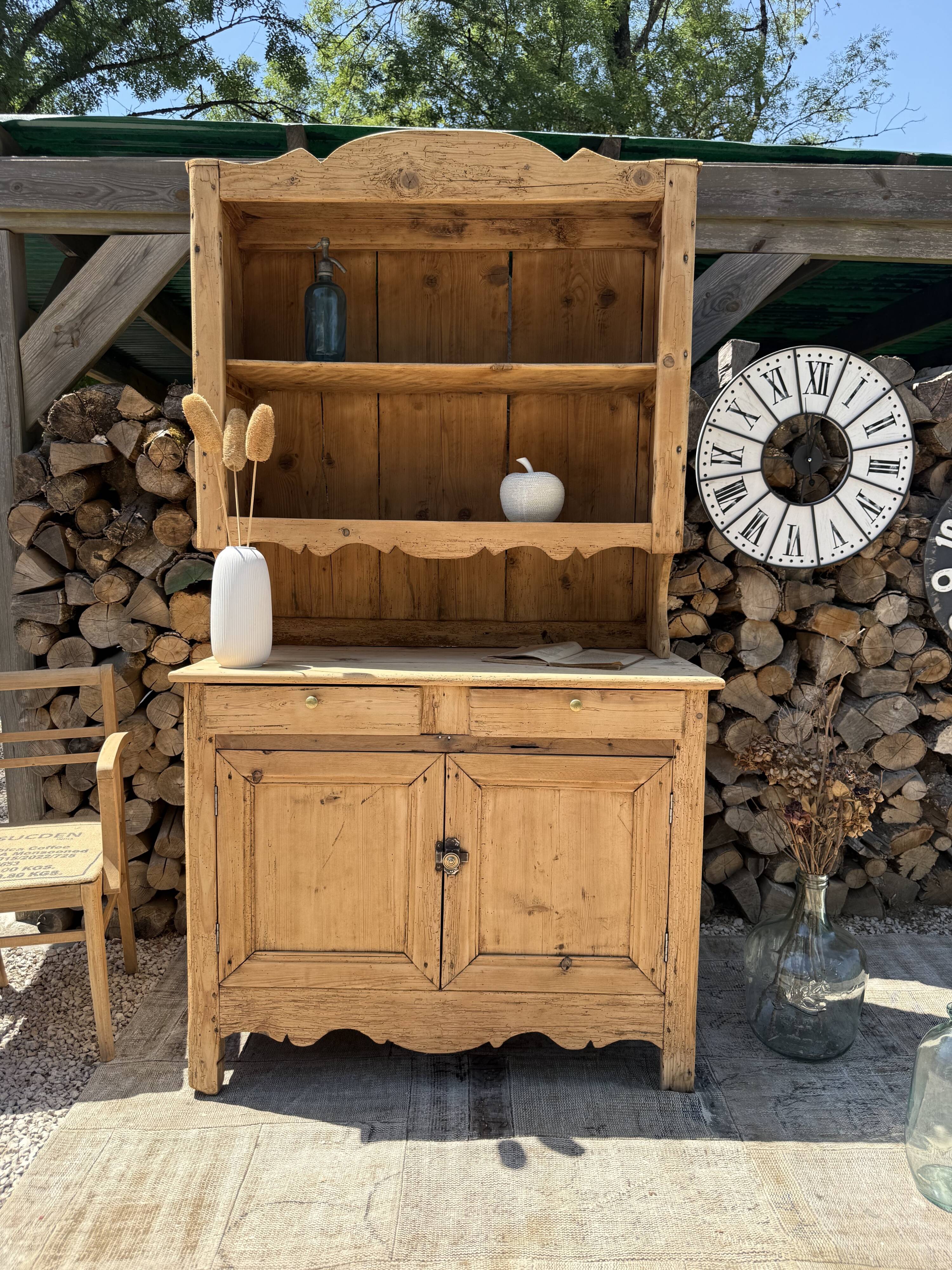 Solid wood sideboard / Two-body buffet