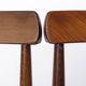 Pair Vintage Danish Rosewood Dining Chairs, 1960s Mid-Century Modern