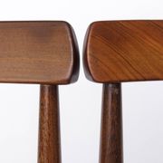 Pair Vintage Danish Rosewood Dining Chairs, 1960s Mid-Century Modern