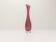 Scandinavian tulip vase in pink glass with fine white canes