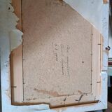 Peinture à l'huile sur panneau isorel paysage boisé signée et datée