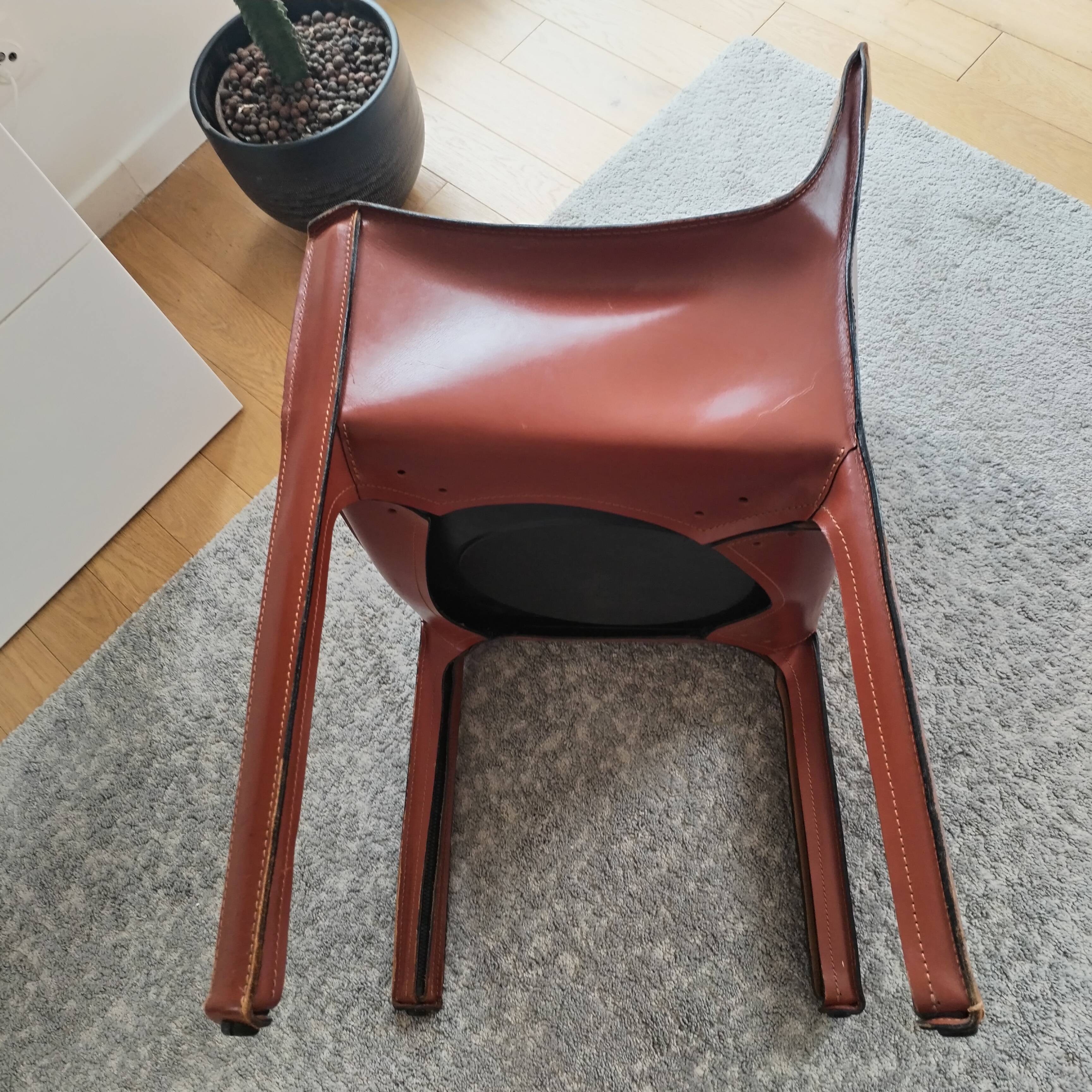 Cassini Armchair Cab 413 by Mario Bellini