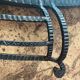 Art Deco wrought iron mirror 72x74cm