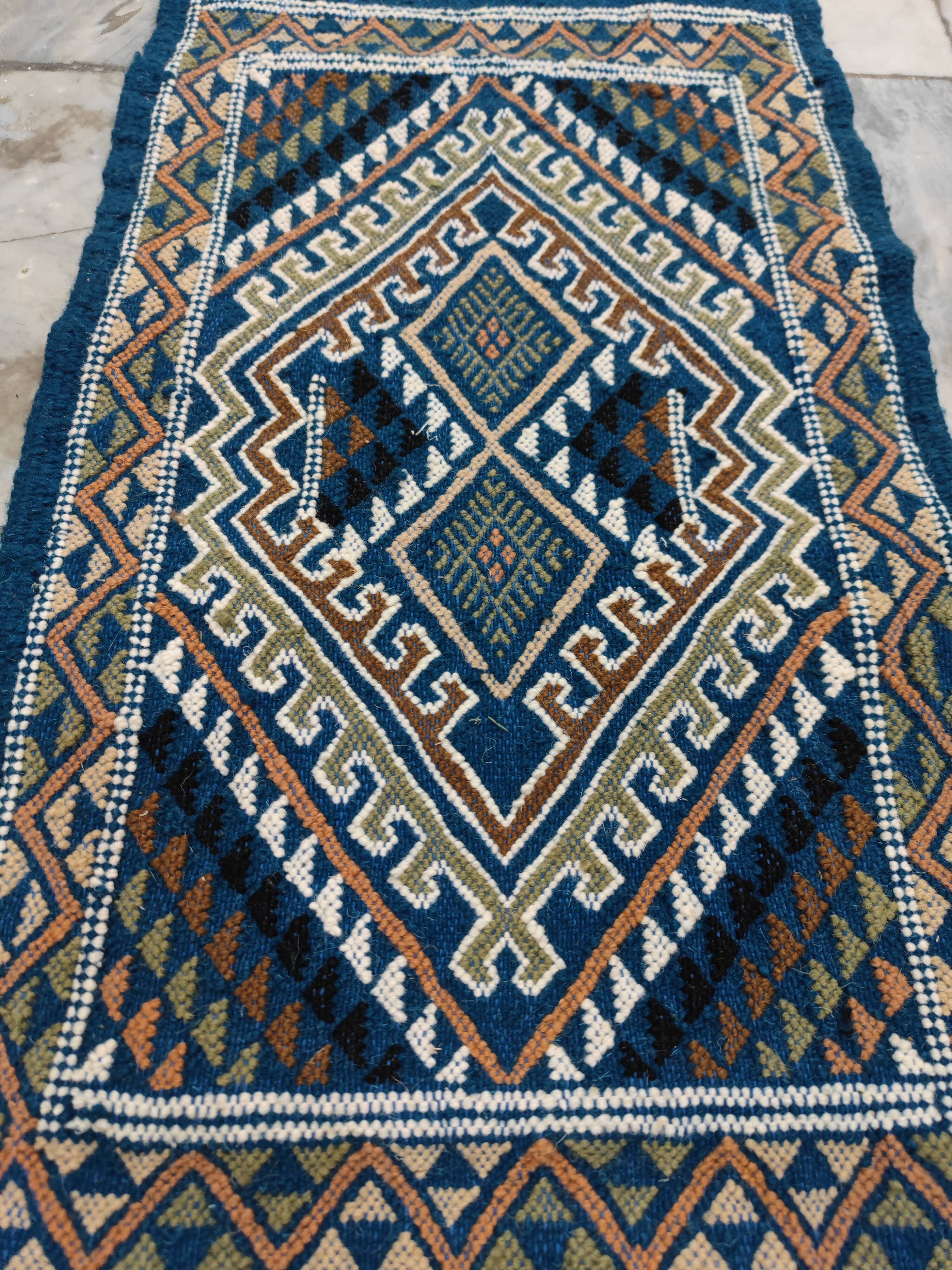 Certified top quality Margoum Blue Carpet