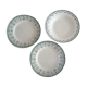 2 assiettes plates et 1 assiette creuse terre de fer