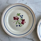 Set of 2 Bagatelle Luneville dinner plates